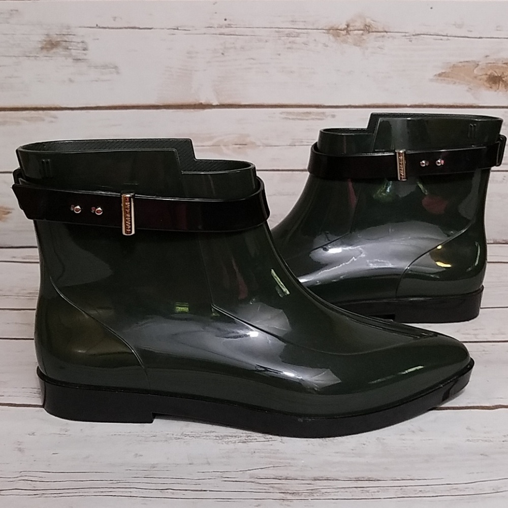 🚫SOLD Melissa + Jason Wu Rubber Ankle Boots - Picture 3 of 8